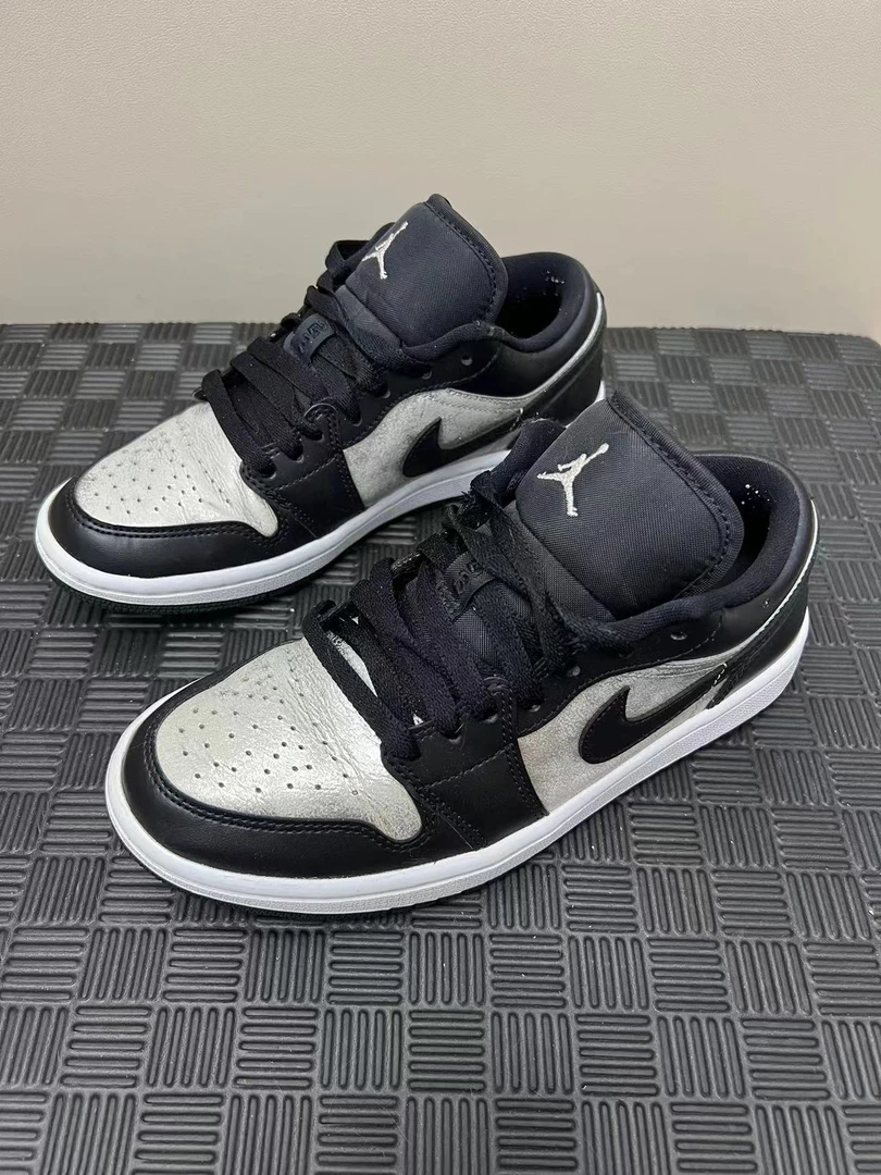 aj1low黑银色37.5码