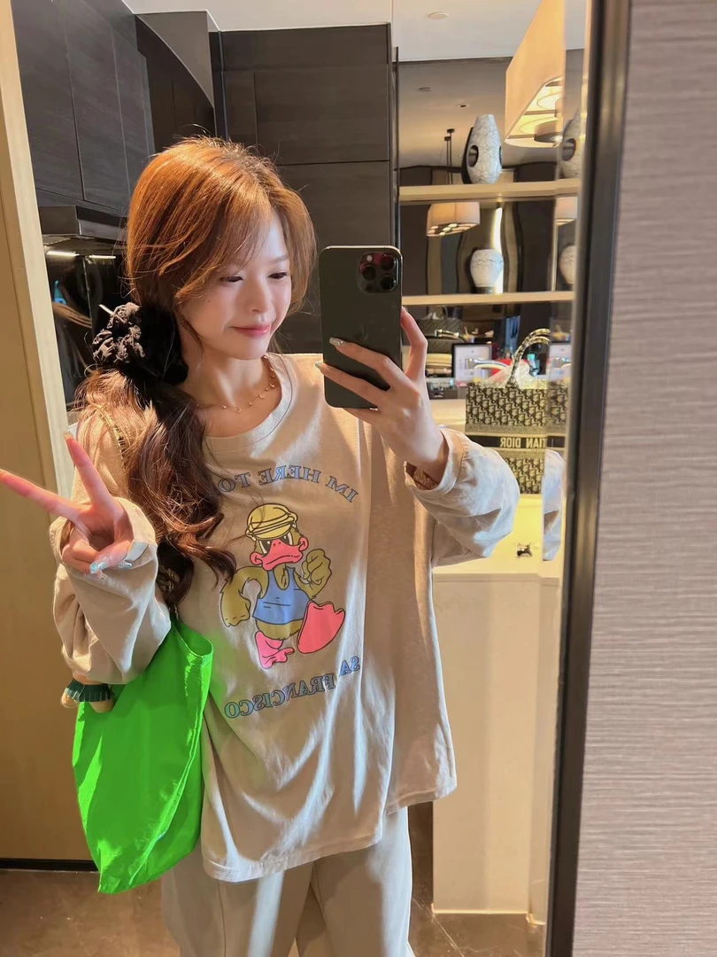 xxxwxz王希之  杏灰倔强鸭~长袖T#12812