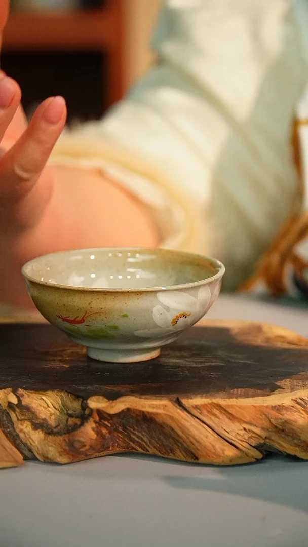 【闪购商品】陶瓷白荷普洱杯