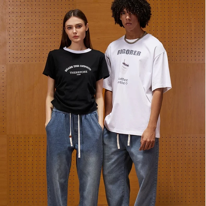 【达人专属】准者洗旧牛仔裤男冬新款百搭复古直筒裤子男士春夏穿搭