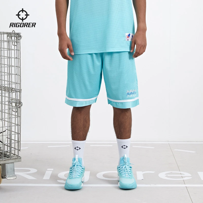准者男夏季运动美式休闲女款外穿速干篮球透气健身五分裤跑步宽松