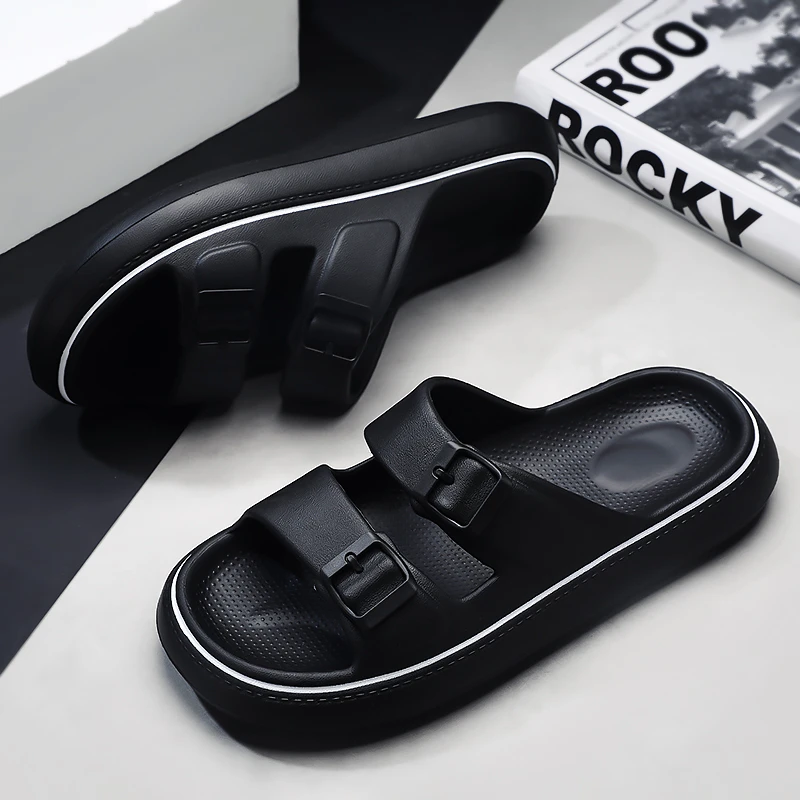 凉鞋男士外穿踩屎感一字拖男款夏季休闲防滑开车青少年两用凉拖鞋