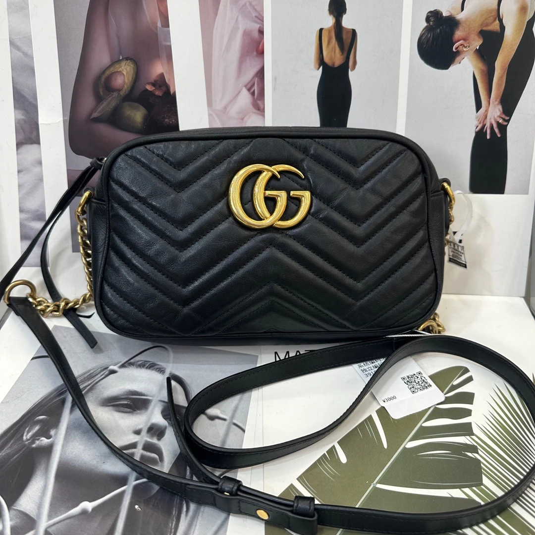 95新 GUCCI/古驰 Gucci古驰相机斜挎Hs669