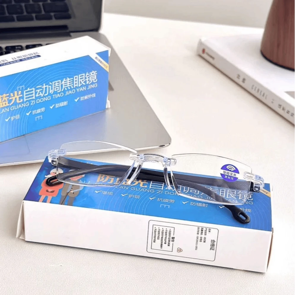【拍一发二】老花眼镜防蓝光看近专用无框时尚超轻护目韩版眼镜