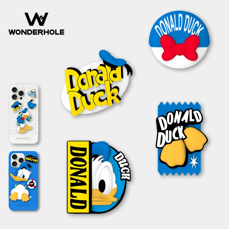 奇妙洞物wonderhole 迪士尼唐老鸭系列扭扭徽章DIY洞洞手机壳配件