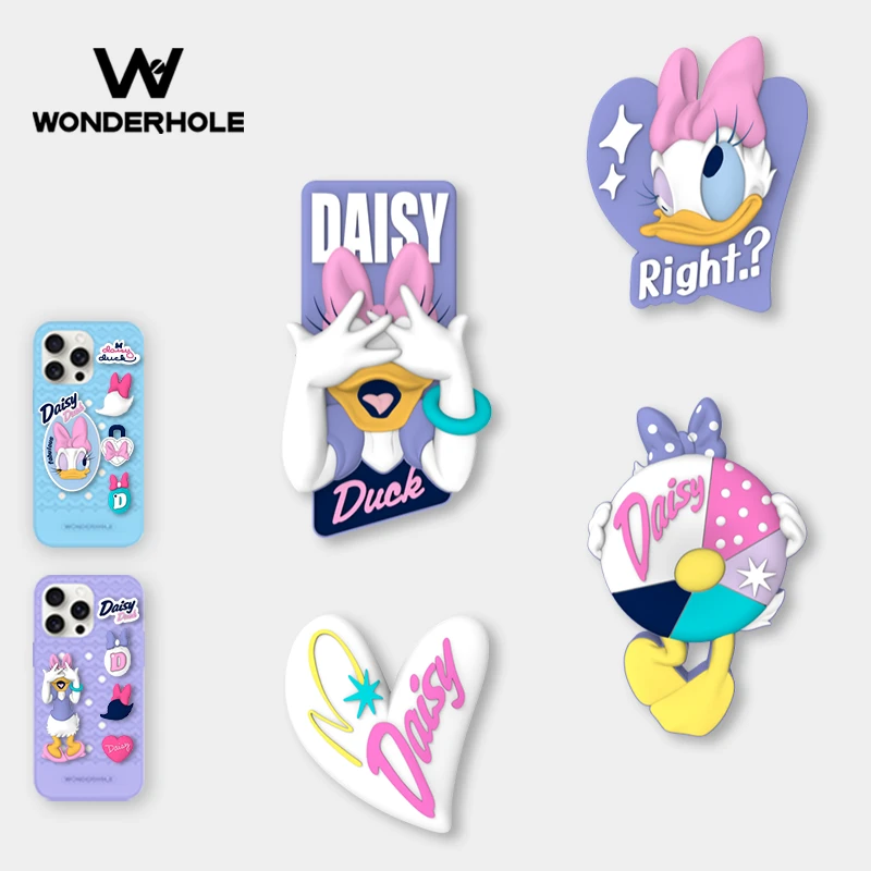 奇妙洞物wonderhole 迪士尼黛西系列扭扭徽章DIY洞洞手机壳配件