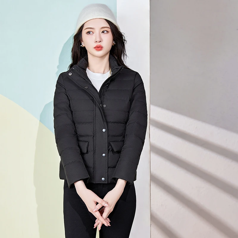 福利清仓！不退！不换！男女羽绒服百搭短款灰鸭绒立领防风2160