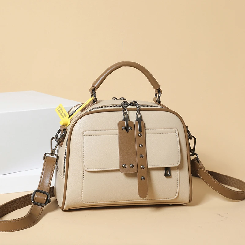 上新多层空间大容量手提单肩包时尚女包潮流包包斜挎包女士女款