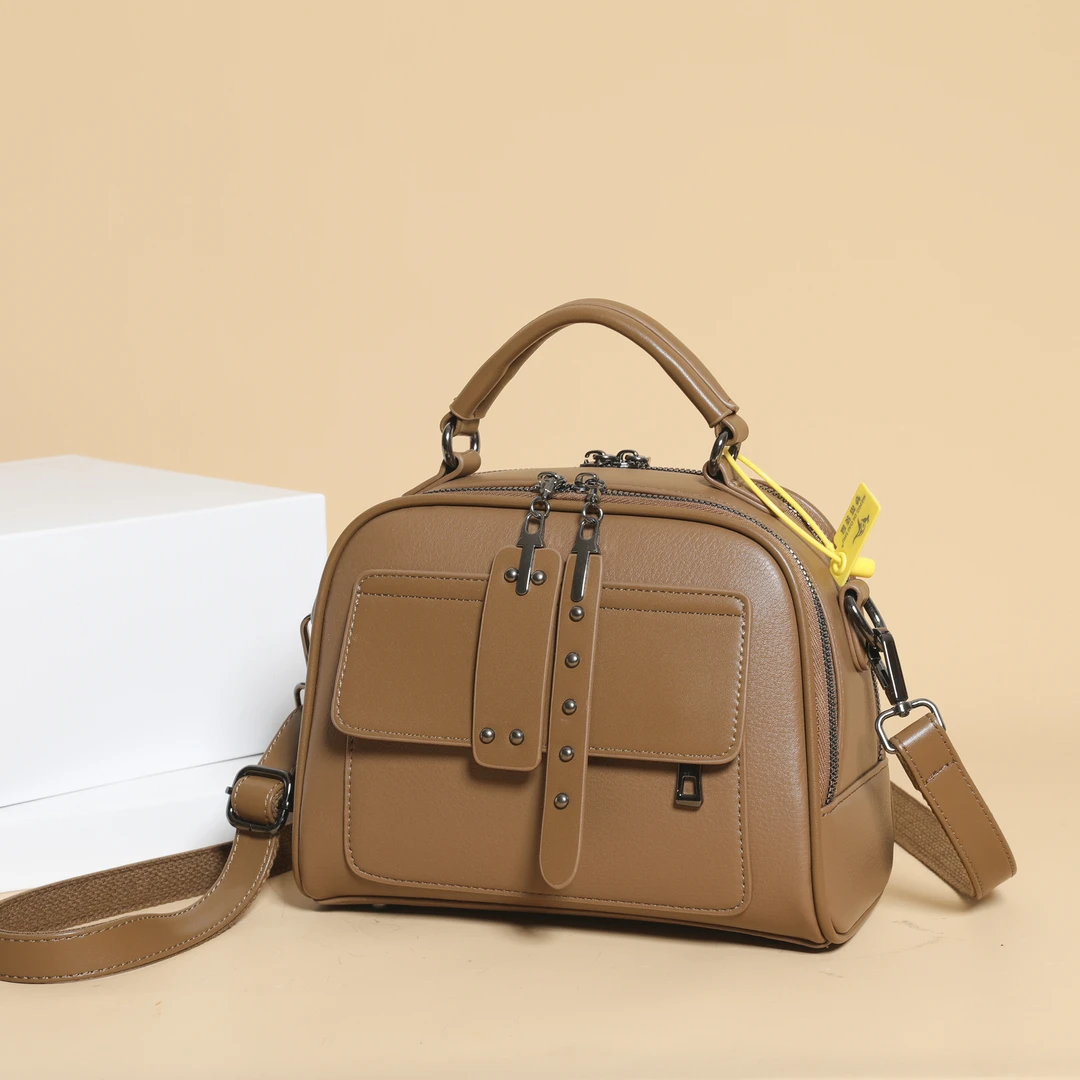 夏季洋气多层空间大容量手提单肩包休闲百搭时尚女包潮流斜挎包