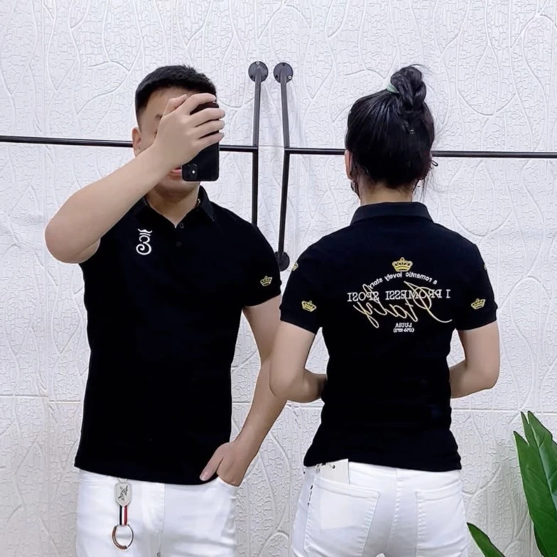 856后背刺绣男装短袖Polo衫翻领修身潮流时尚网红