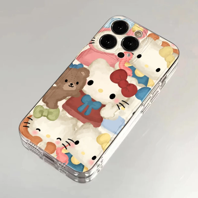 ins玩偶凯蒂卡通适用苹果14/15ProMax手机壳iPhone13/12/11太空壳