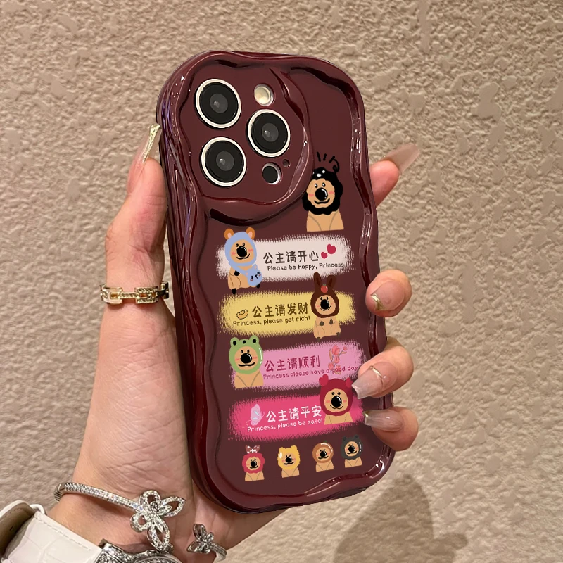 柿子熊oppoRENO8 9 10 11pro手机壳a11x a97 a72创意A55A36A53A93