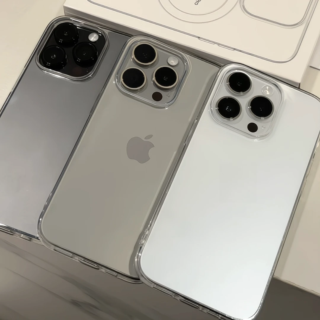 简约不发黄透明大孔苹果14/15手机壳iPhone13promax高级12/11男xs