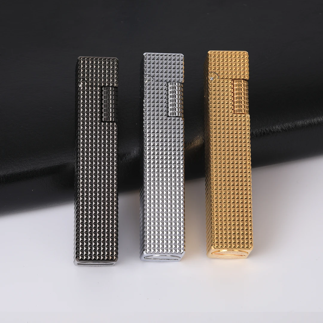 【官方正品】巴黎钉窄机煤油打火机创意个性侧滑砂轮窄版高端纤巧