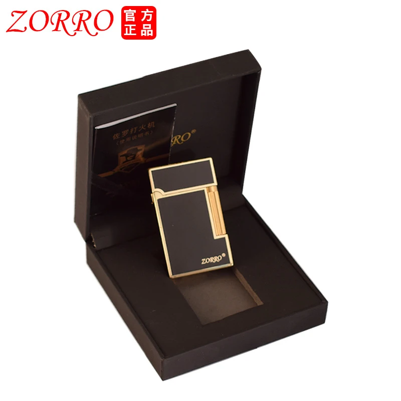 ZORRO佐罗朗声煤油打火机经典黄铜复古防风创意树脂工艺男士礼盒