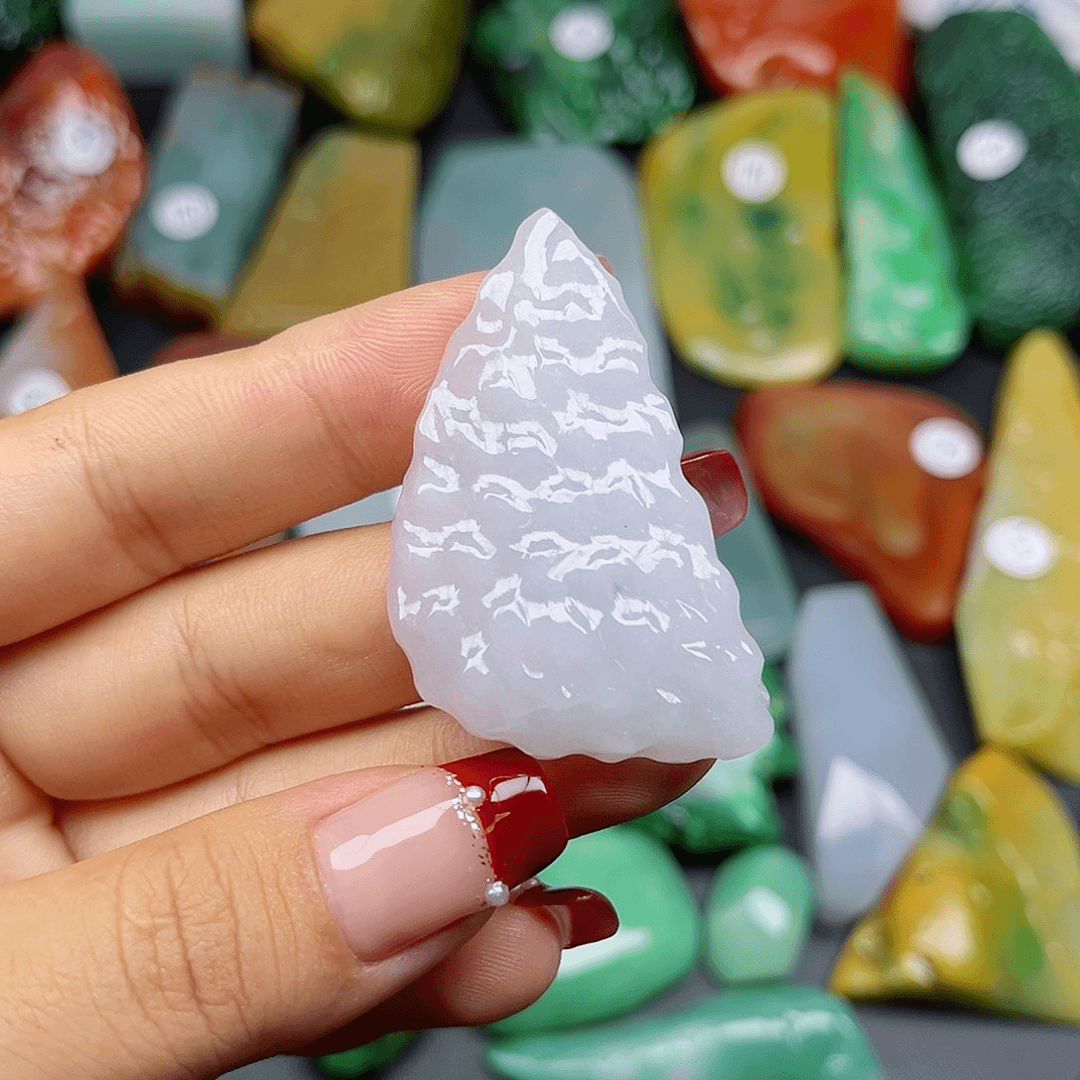 翡翠颈饰未镶嵌挂件