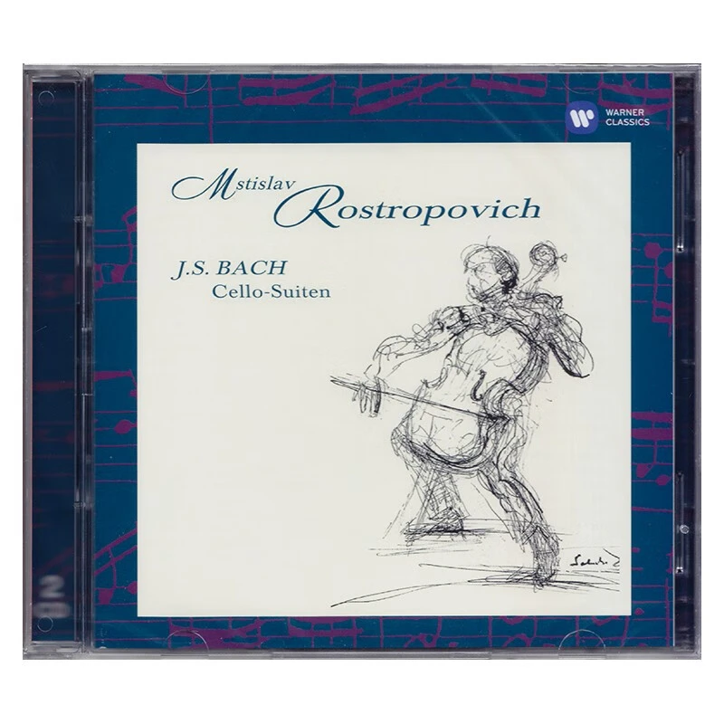 巴赫：无伴奏大提琴组曲 2CD 罗斯特罗波维奇