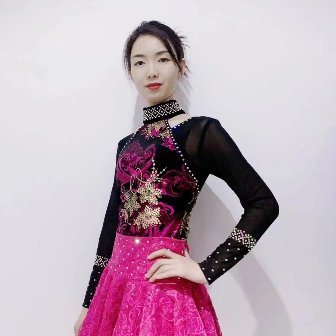 曦姿舞曦姿舞 经典款 三步踩吉特巴 红云金花舞蹈上衣