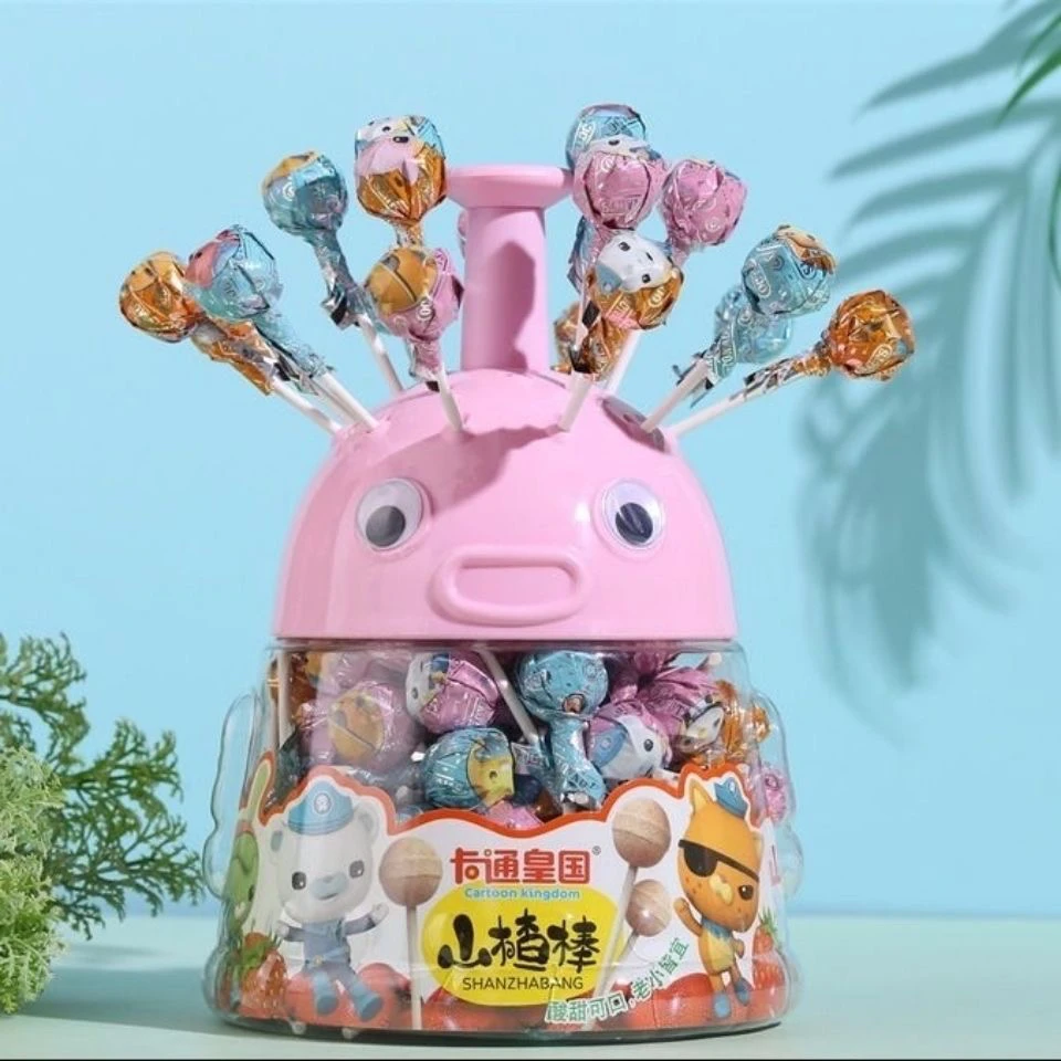 卡通皇国山楂棒棒糖海底小纵队山楂味棒棒糖儿童山楂棒儿童零食