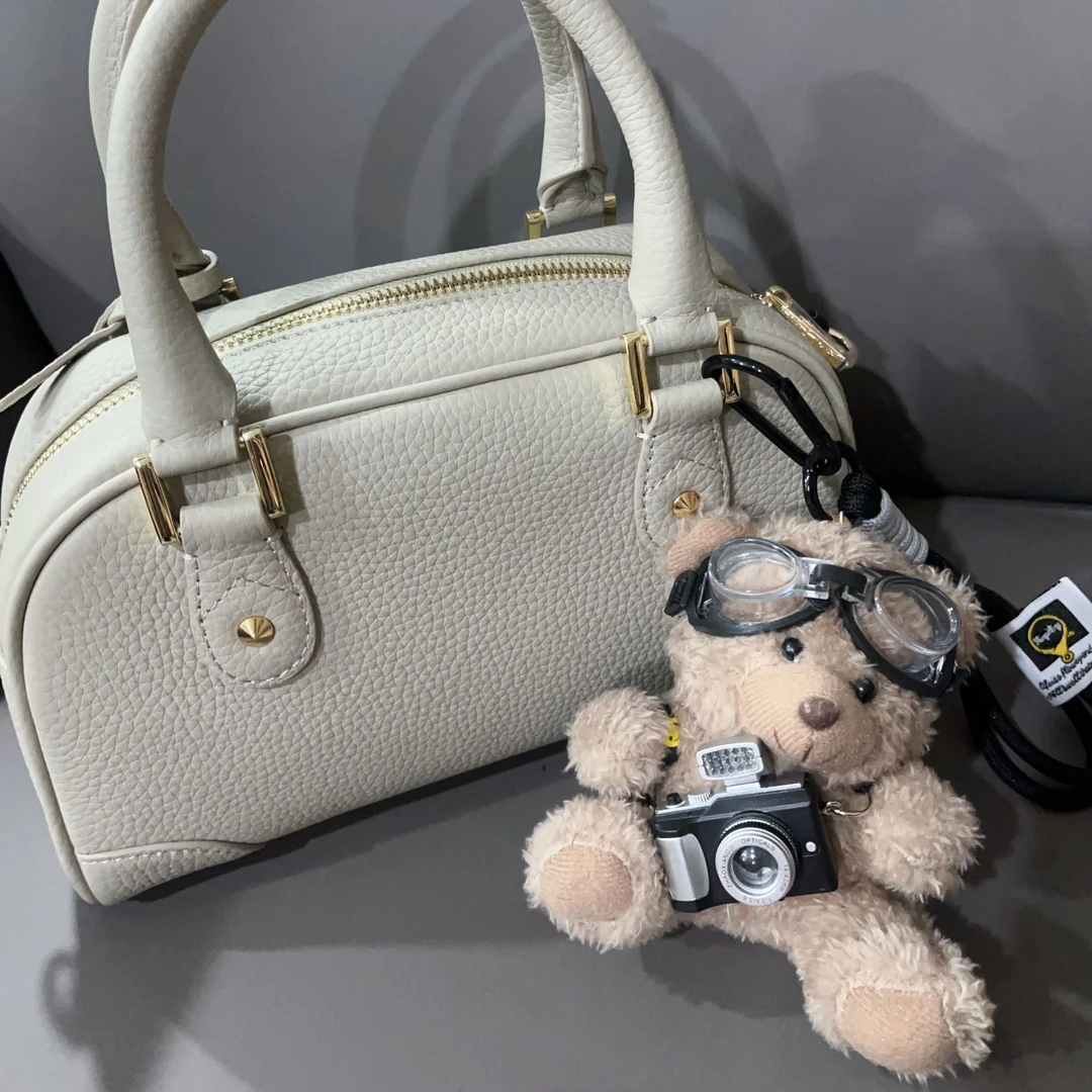 新款原创相机小熊挂件包包挂饰毛绒玩偶公仔情侣创意礼物