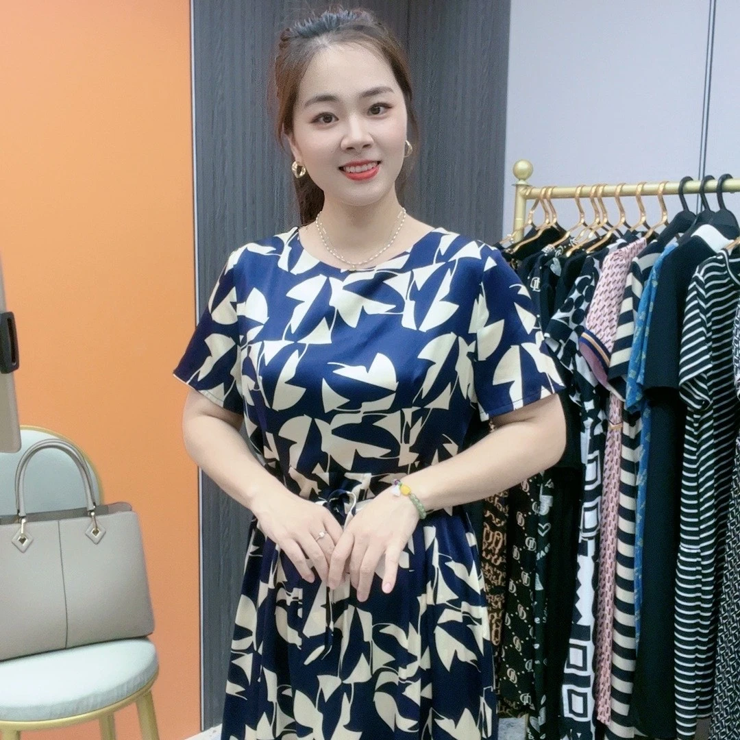 杭州高档遮肚桑蚕丝连衣裙女士夏季新款修身显瘦气质高雅时尚裙子