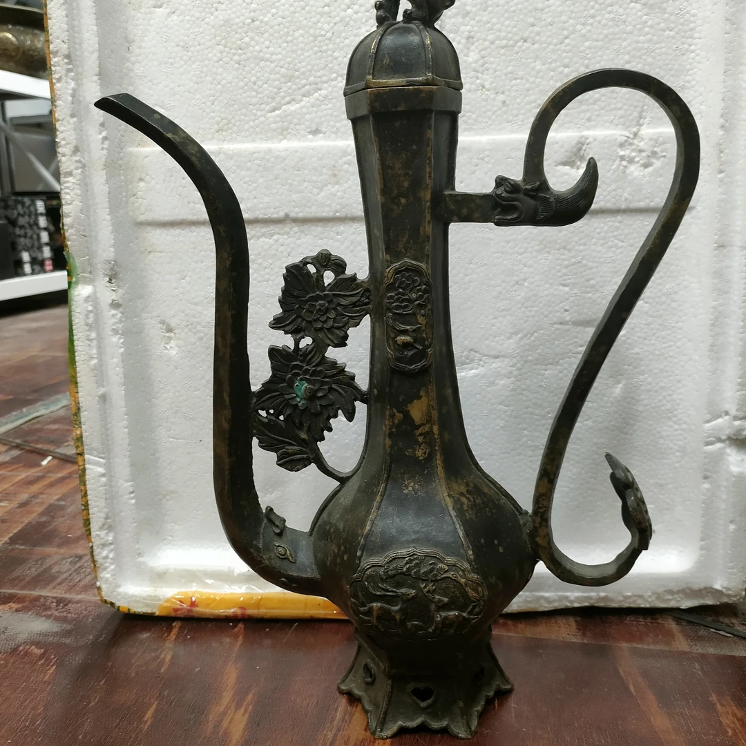 铜制花瓶博古架办公室茶几电视柜摆件