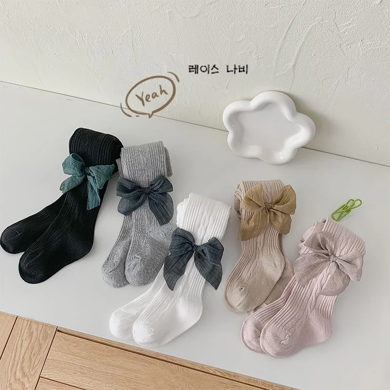 连裤袜女童打底袜儿童打底裤春秋款白色婴儿连体袜子宝宝袜裤外穿