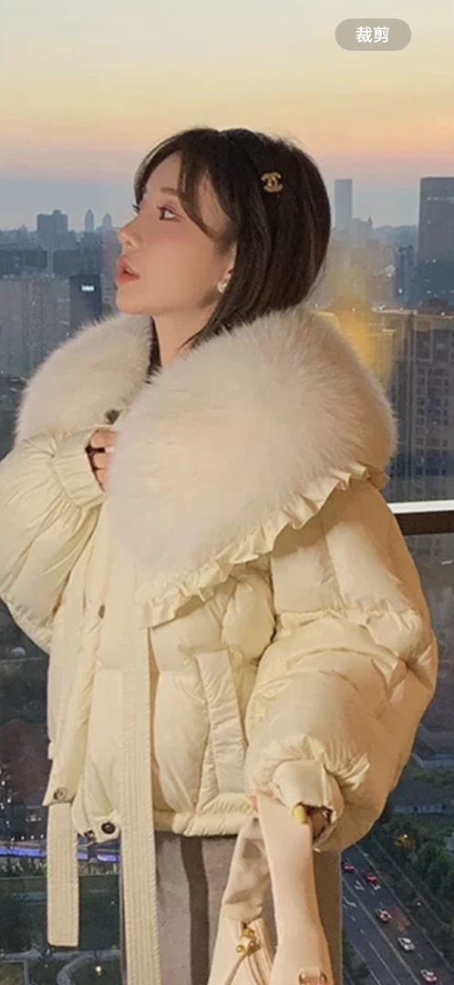 时尚大牌女装，搭配真狐狸大毛领