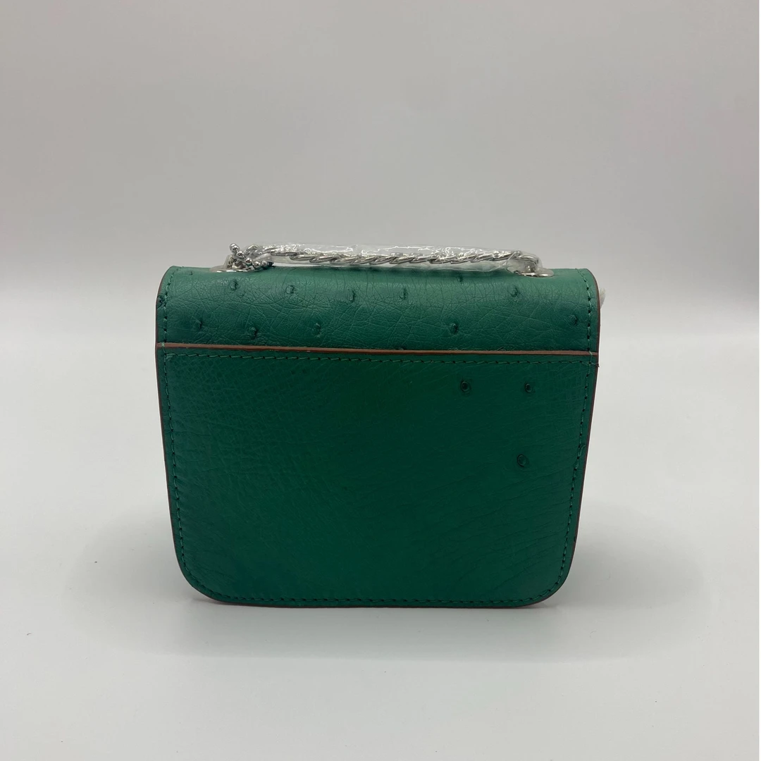 女王的包柜雅丹风轻奢稀有皮鸵鸟皮小迷你时尚女士百搭