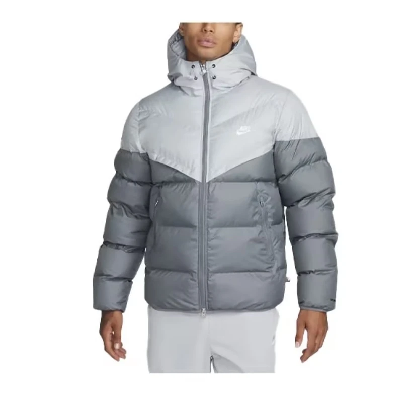 Nike/耐克【100 服】情侣款长袖连帽拼接羽绒服外套冬季FB8178-077