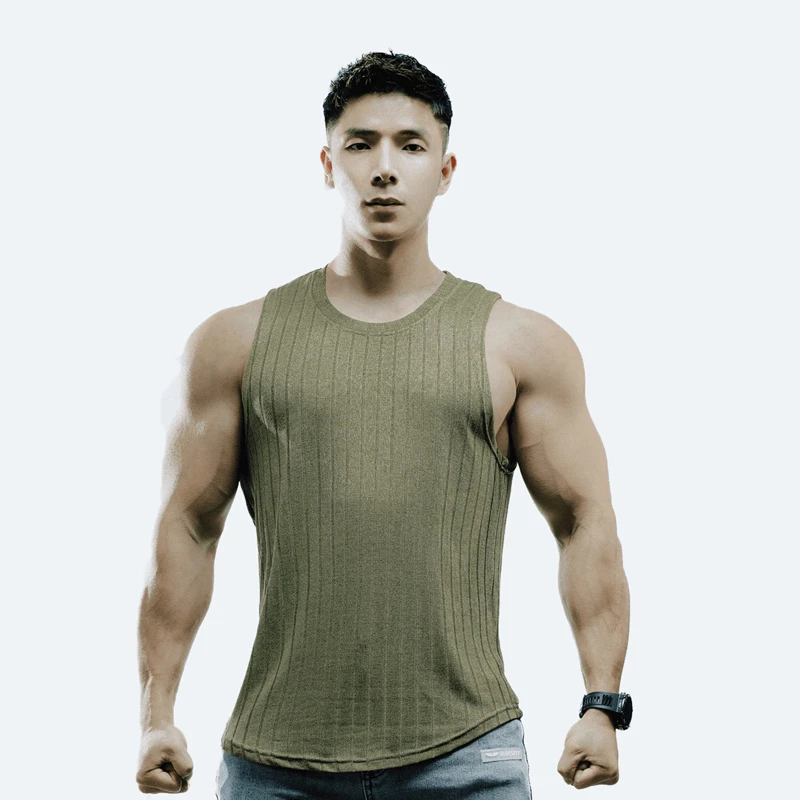 新款速干背心大显身材显美式透气吸汗健身训练健身背心背心男款