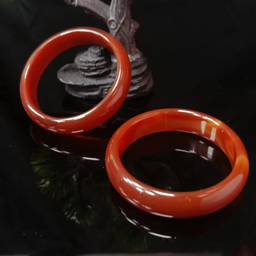 （华彩天诚珠宝）A5138沁雪牛黄玛瑙手镯-多样性只发一件