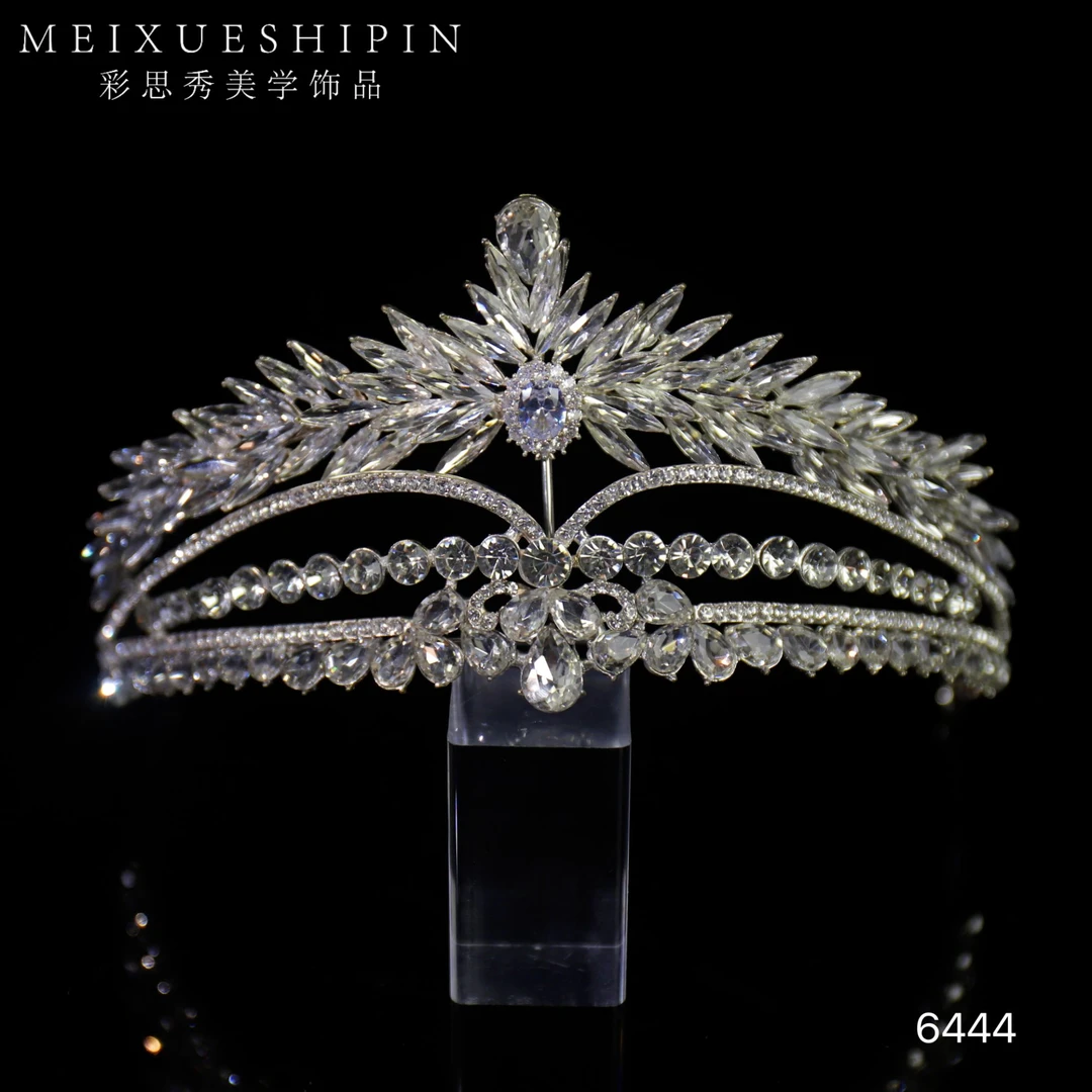 6444莎莎婚嫁饰品新娘皇冠宴会时尚结婚简约韩式生日精美气质百搭