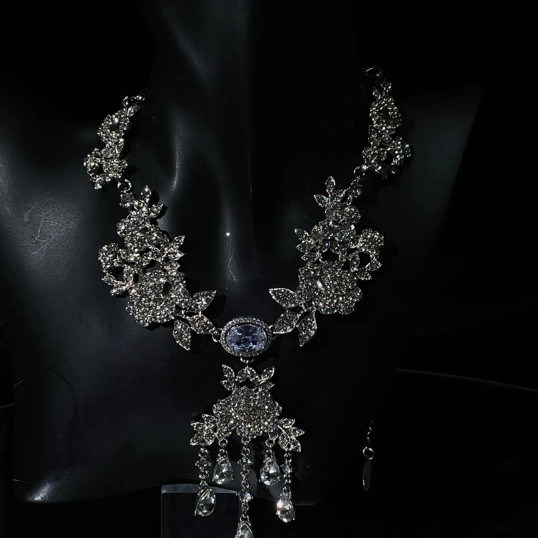 合金项链 2779 新款精致新娘百搭项链重工结婚主纱饰品