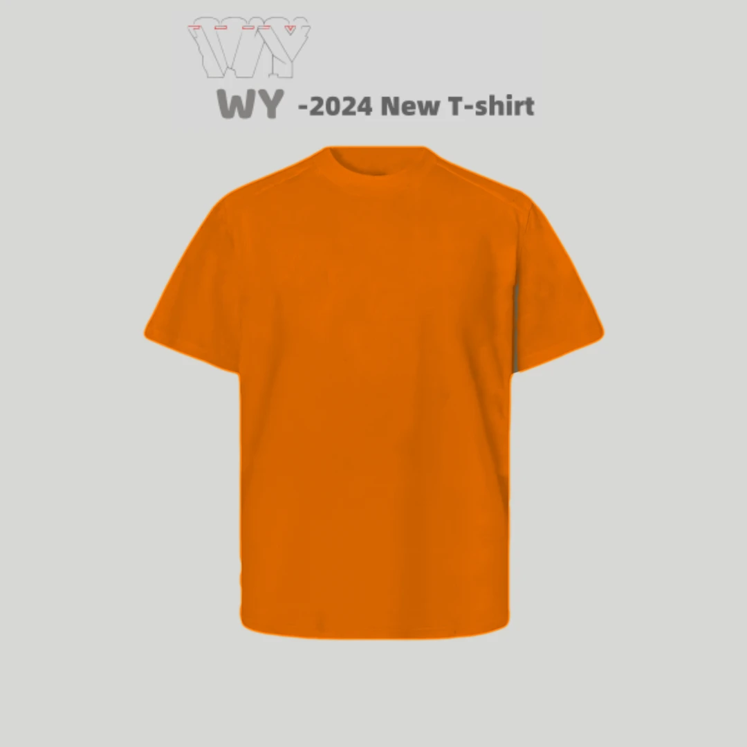 夏季新款高档纯棉男士休闲百搭圆领短袖T恤