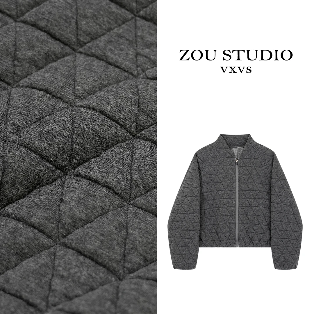 SUSUDIO  泡芙菱格 新款时尚百搭菱格外套1221-2