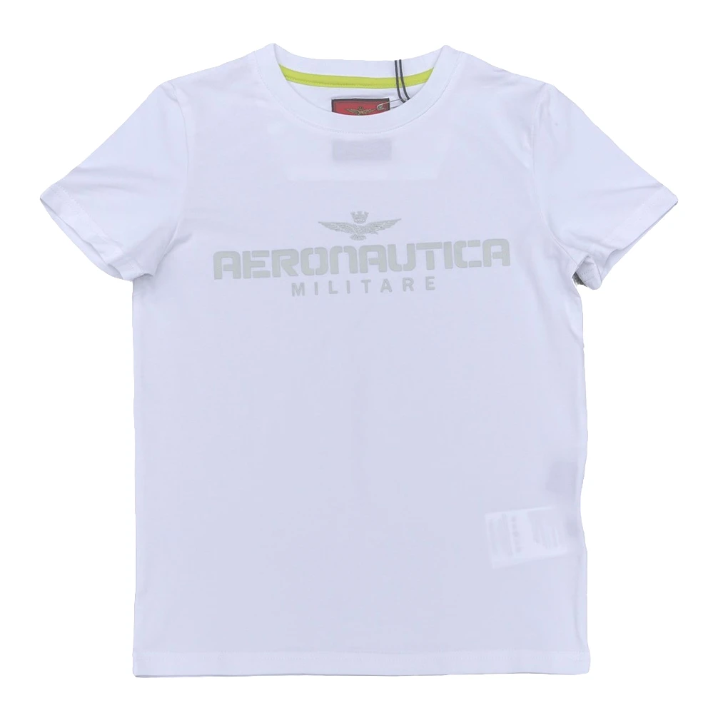 A.MKids童装T恤儿童环保反光印花运动短袖男女童圆领透气速干上衣