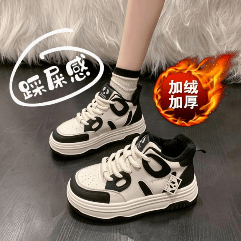 安踏神行踩屎感二棉鞋女款2023秋冬新款加绒加厚保暖防滑学生运动