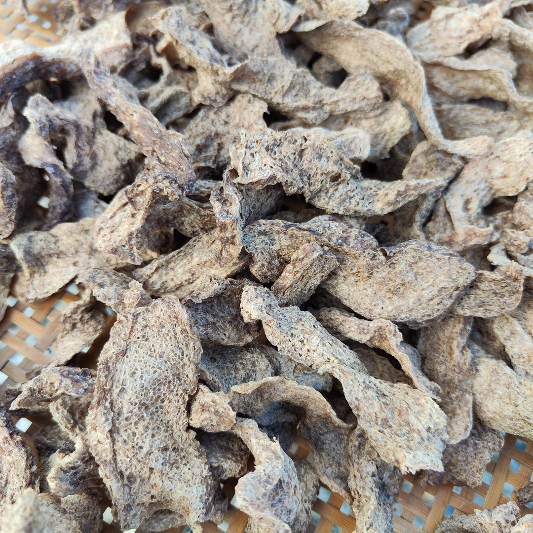 贵州特产 农家手工魔芋豆腐干 雪魔芋 冷冻之后晒干有很多孔洞