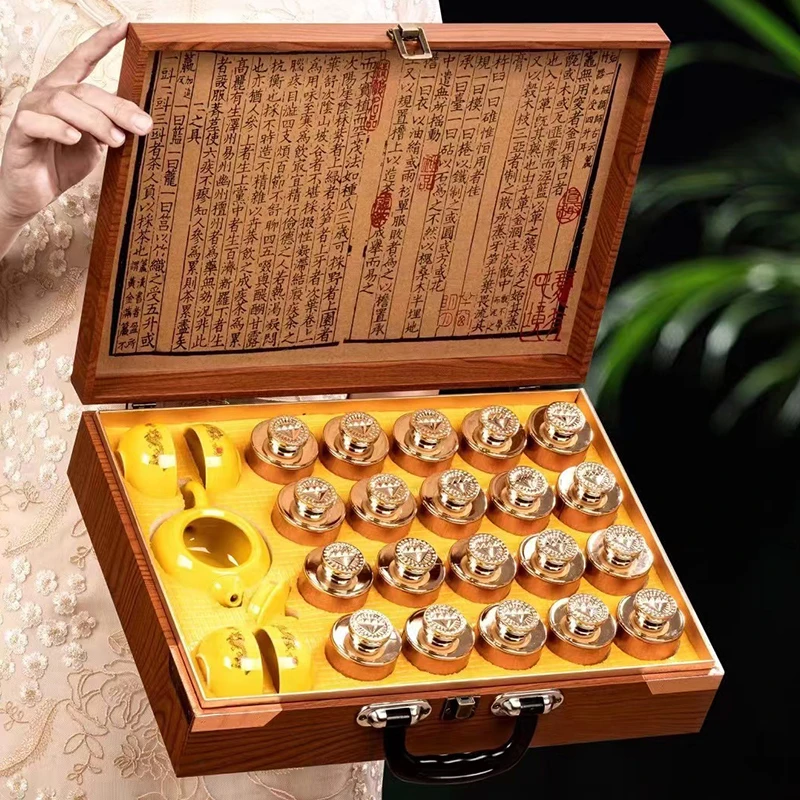 琛牌送礼茶礼 特级红茶金骏眉高档茶叶礼盒250g小罐礼盒装配茶具