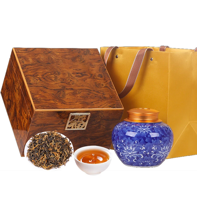 琛牌送礼茶礼 8A茶叶金骏眉红茶金俊眉100克礼盒装薯香蜜香特级茶