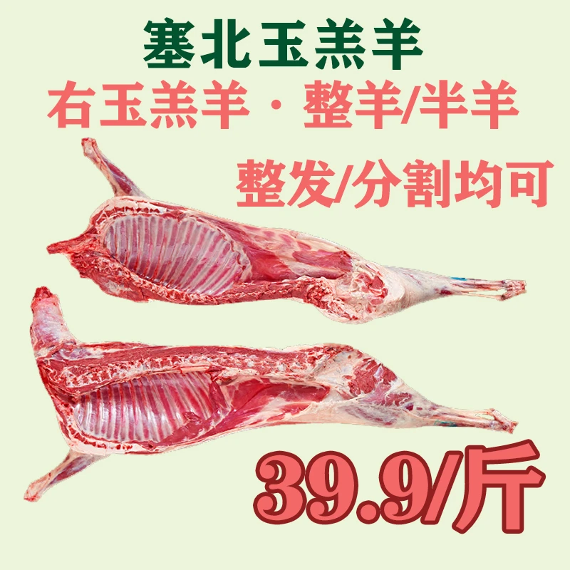 右玉羊肉新鲜半只羊/整只羊工厂直营鲜羊肉发货