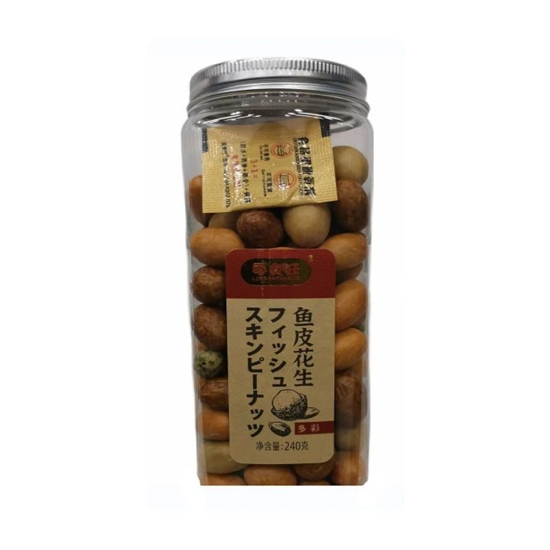 零食狂鱼皮花生多彩240g