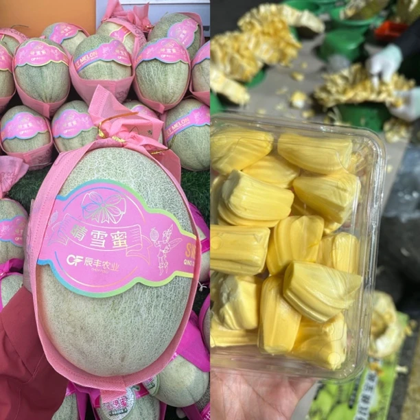 晴雪蜜哈密瓜一个 +菠萝蜜2斤