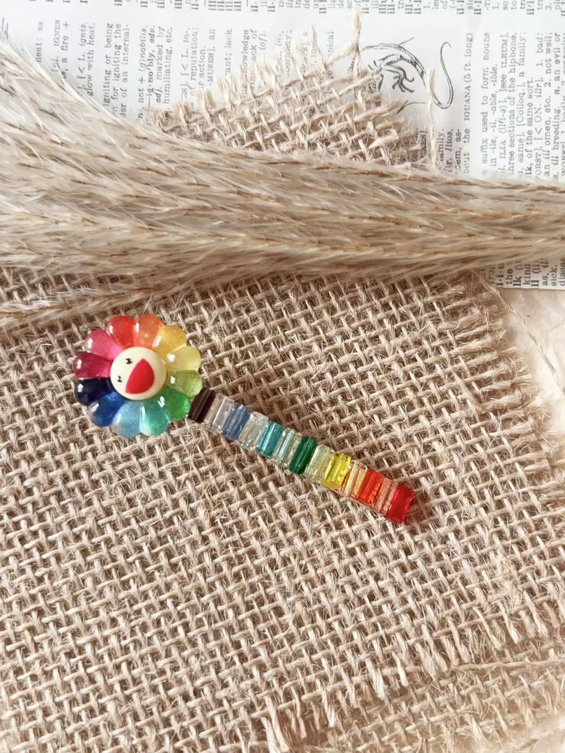 东大门可爱甜美太阳花侧边夹发夹A121