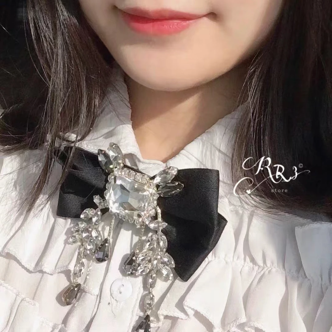 韩国客单领结女领花ins风衬衣服装配饰蝴蝶结别针胸针领针扣百搭