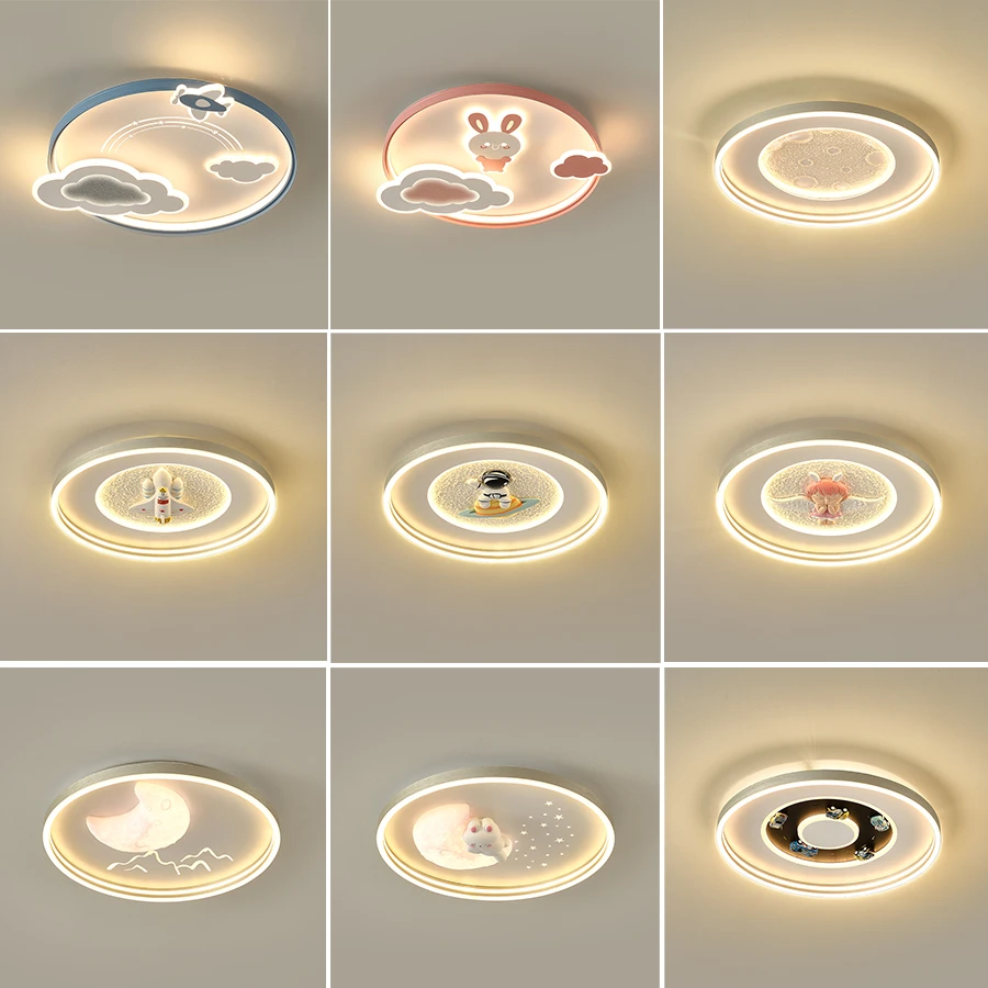 2025卧室led吸顶灯公主房男孩女孩儿童房间灯法式奶油风温馨浪漫