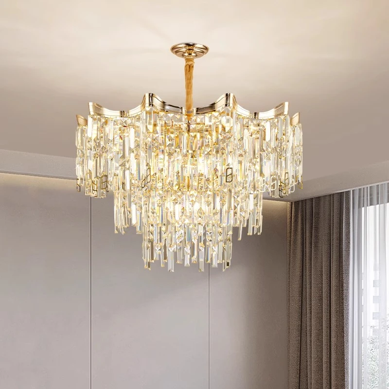 大气轻奢水晶客厅吊灯现代大厅主灯2025新款别墅卧室灯具广东中山