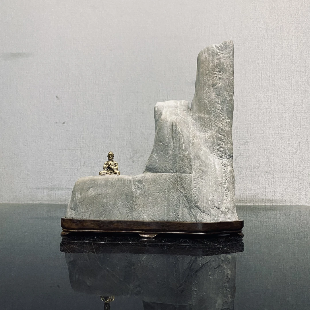 灵壁精品莲花瓣宋山  天然观赏石摆件 天然奇石摆件 文房案头摆件