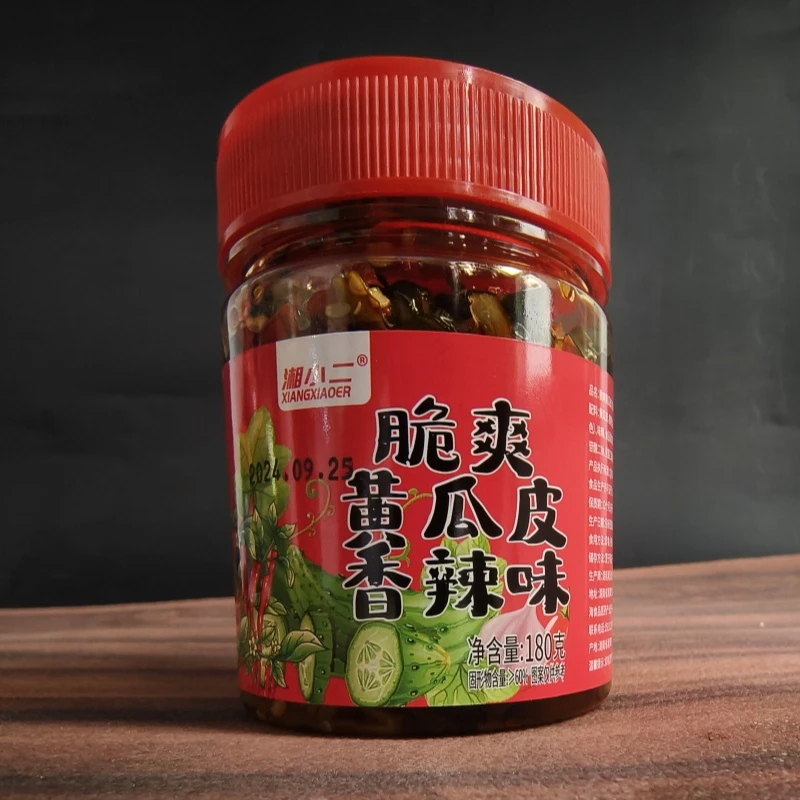 脆爽香辣黄瓜皮咸菜瓶装下饭菜开胃菜休闲拌饭拌面